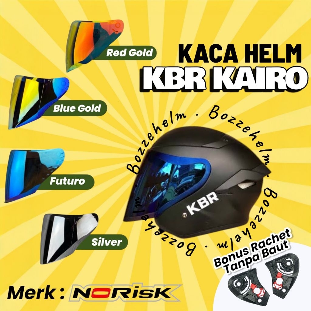 BOZZEHELM Kaca Helm KBR KAIRO Visor Flat KBR Kairo