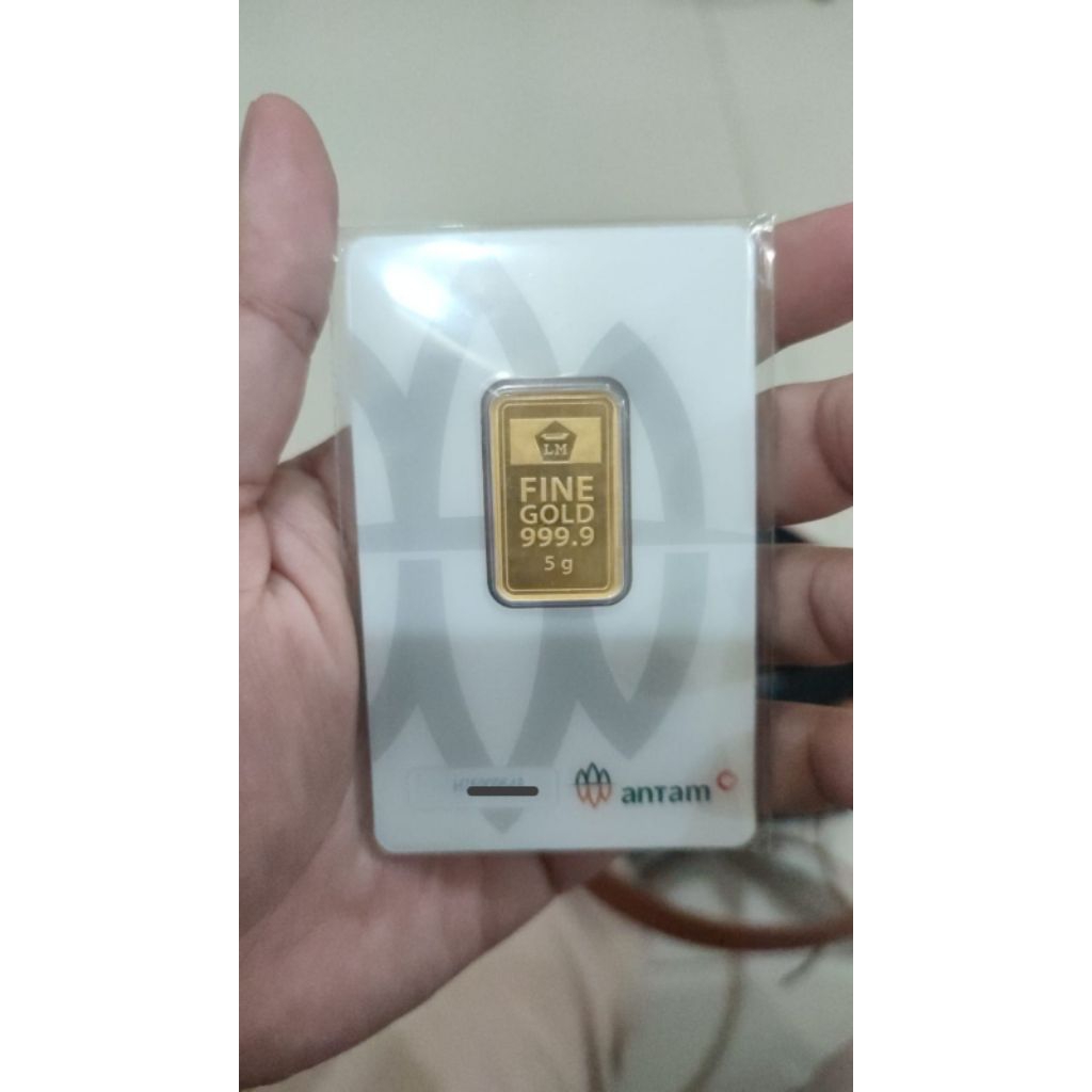 Emas Logam Mulia ANTAM 5 Gram - Sertifikat Asli, Investasi Jangka Panjang, Kadar 99.99%