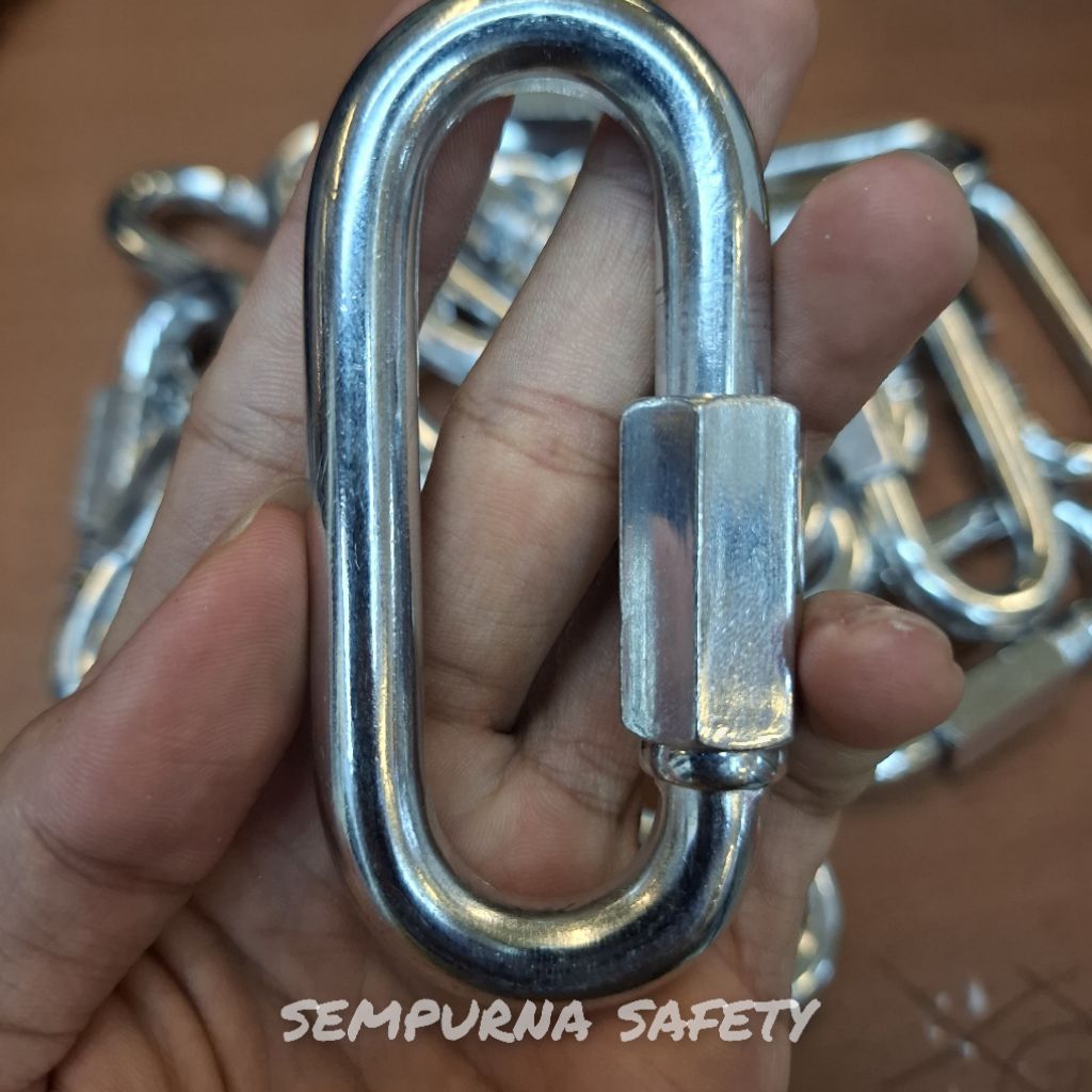 CARABINER OVAL KECIL 10MM MAILON RAPID STAINLES