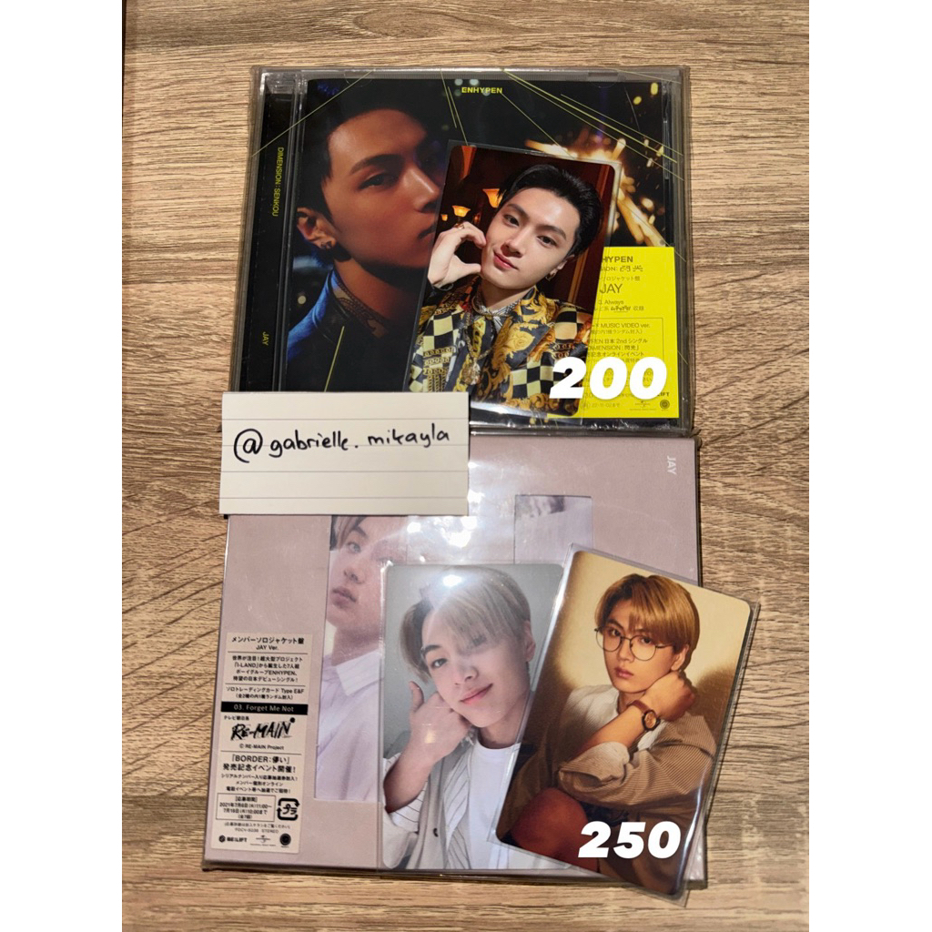 Enhypen Senkou Solo Jacket Border Hakanai Jay unsealed