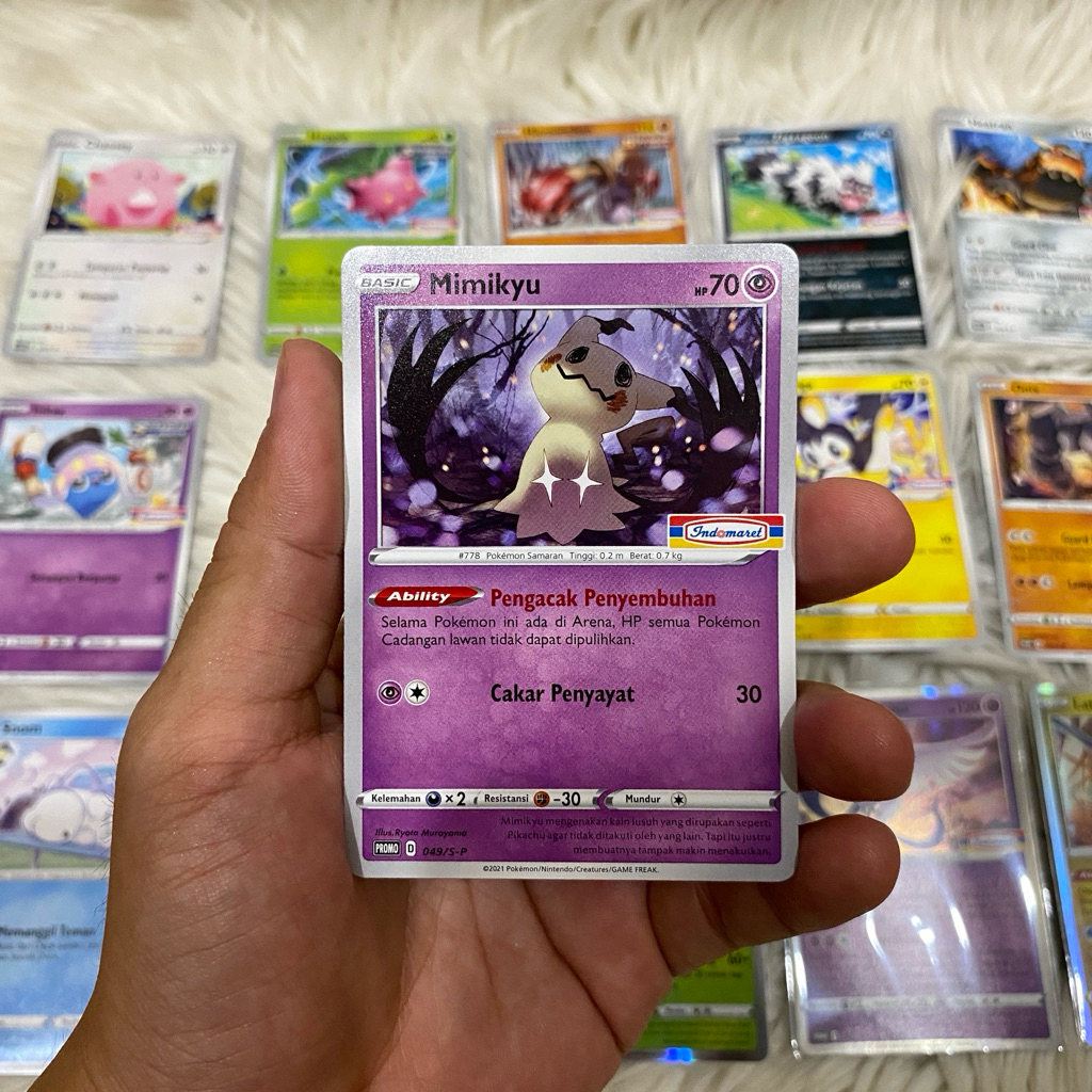 Pokemon TCG Indonesia - MIMIKYU Indomaret Promo Card Kartu pokemon