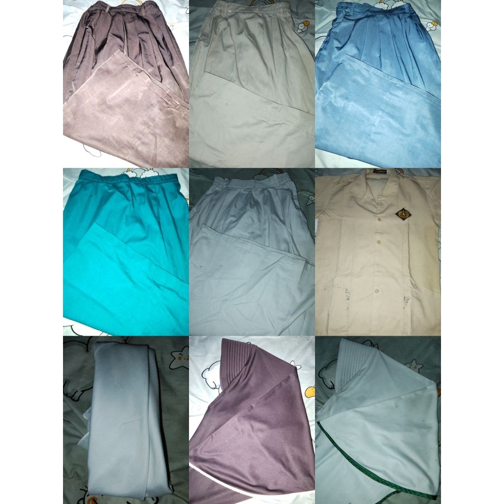 preloved seragam sekolah, seragam siswi, seragam cewe, seragam agit, preloved baju pramuka, rok seko