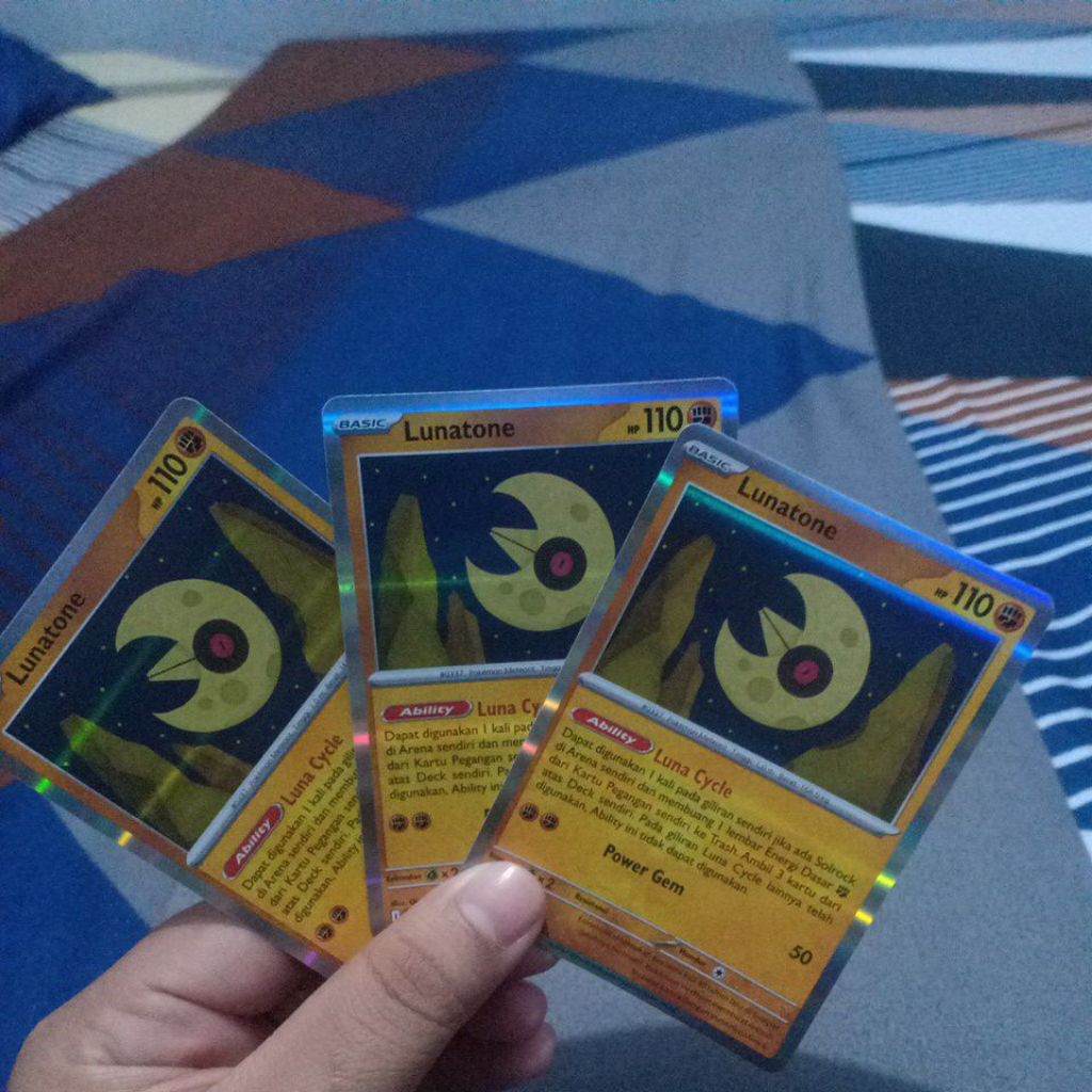 Take All Pokemon Holo Indo Lunatone