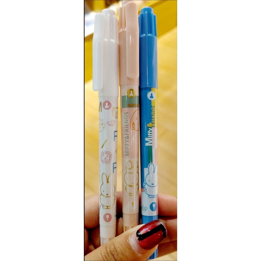 Pen Miffy 2in1 Spidol & Pen Tinta Hitam