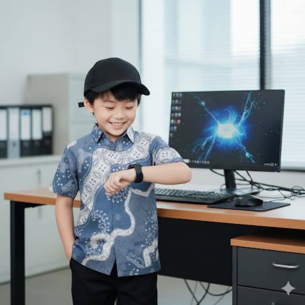 Hem Batik Anak -Kemeja batik anak laki laki
