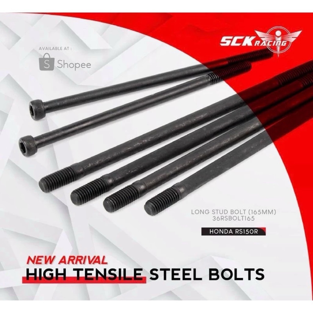 Baut tusuk sate stroke up honda supra gtr,cbr 150,sonic 150 sck racing malaysia.