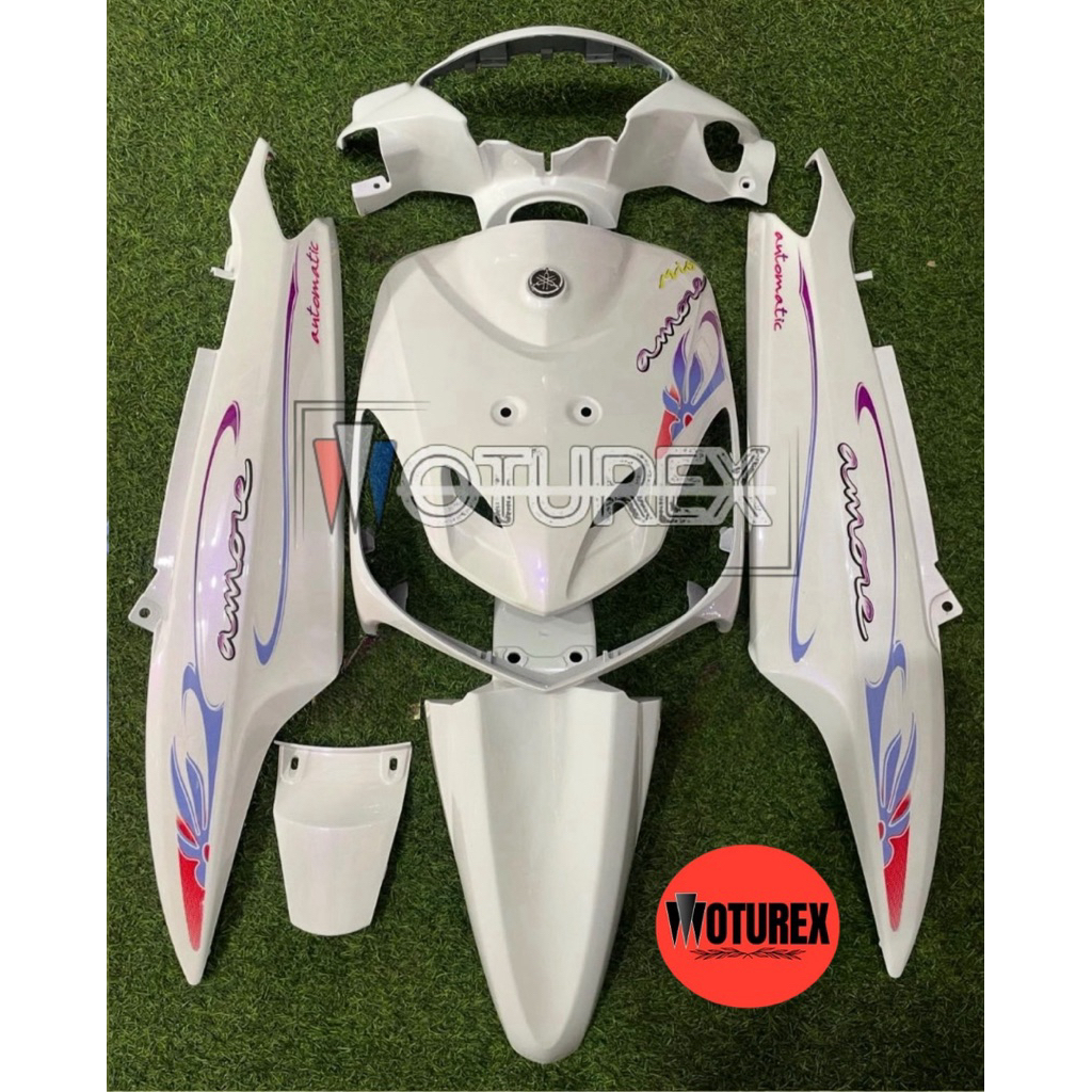 full body halus mio smile putih violet/ lembayung ungu PREMIUM