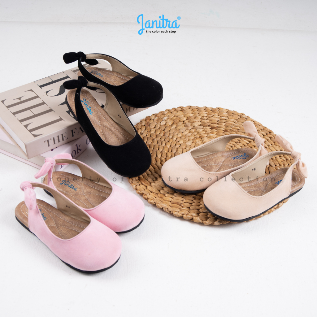 STANCY sepatu balet anak balita perempuan flatshoes 18-30 anak  JELITA sol karet