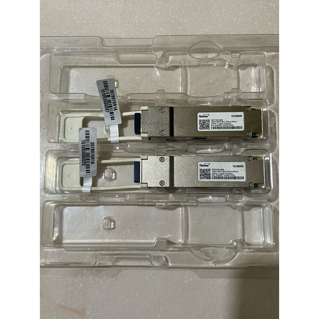QSFP28 100G ZR4 80Km Lc duplex Singlemode Compatible ke Huawei Cisco Arista HPE