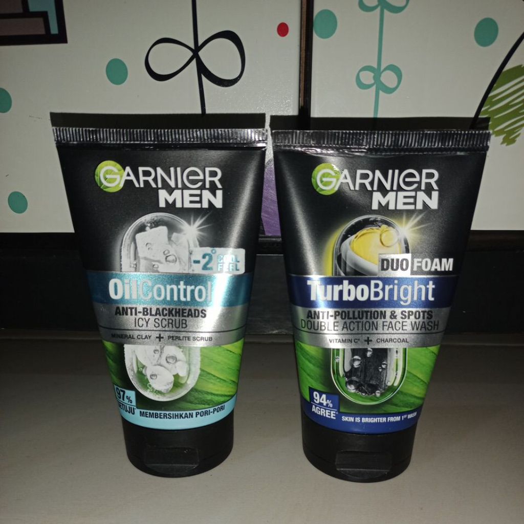 GARNIER MEN | OIL CONTROL 100ml | TURBO BRIGHT 100ml
