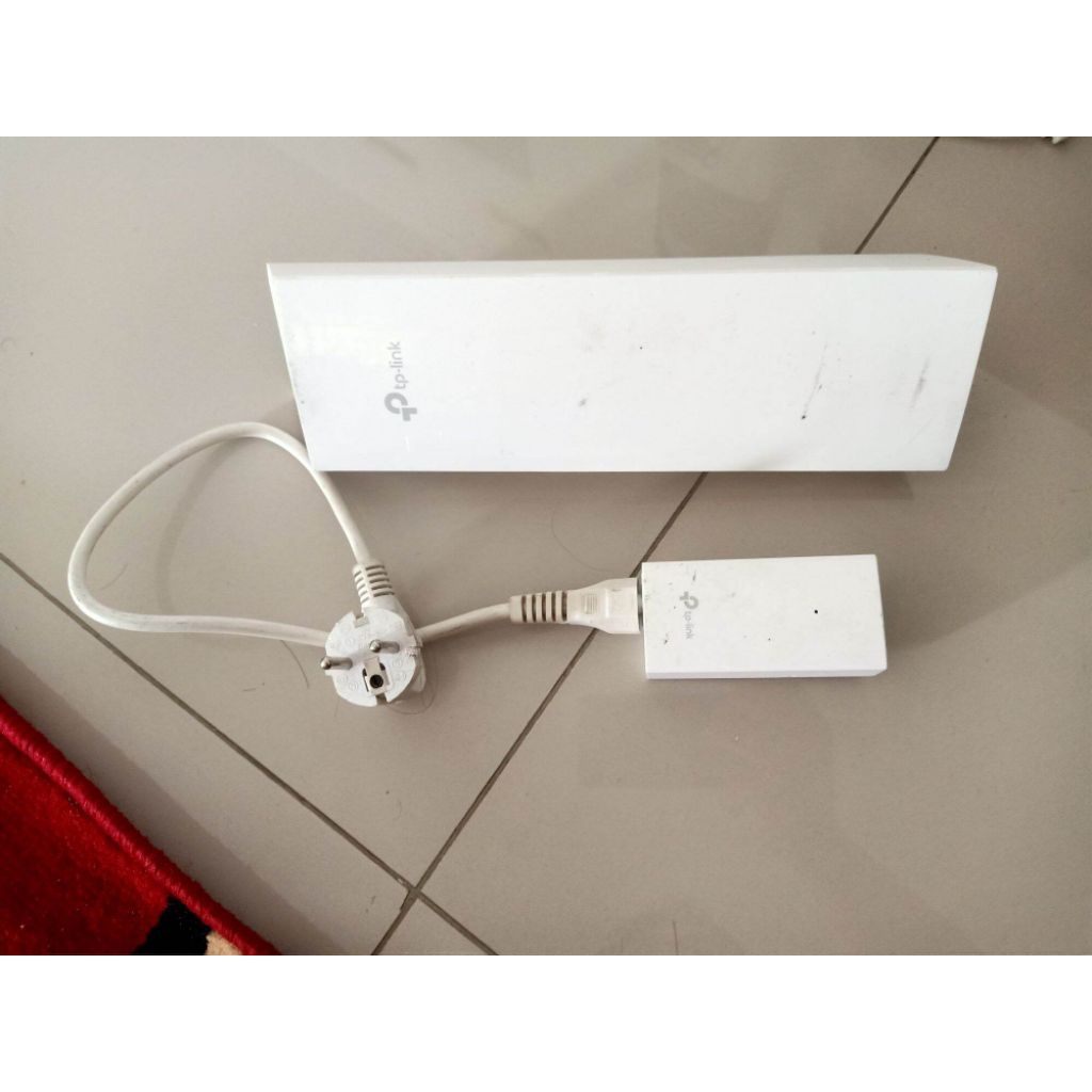 TP-LINK CPE220 BEKAS - ADAPTOR & UNIT | LENGKAP