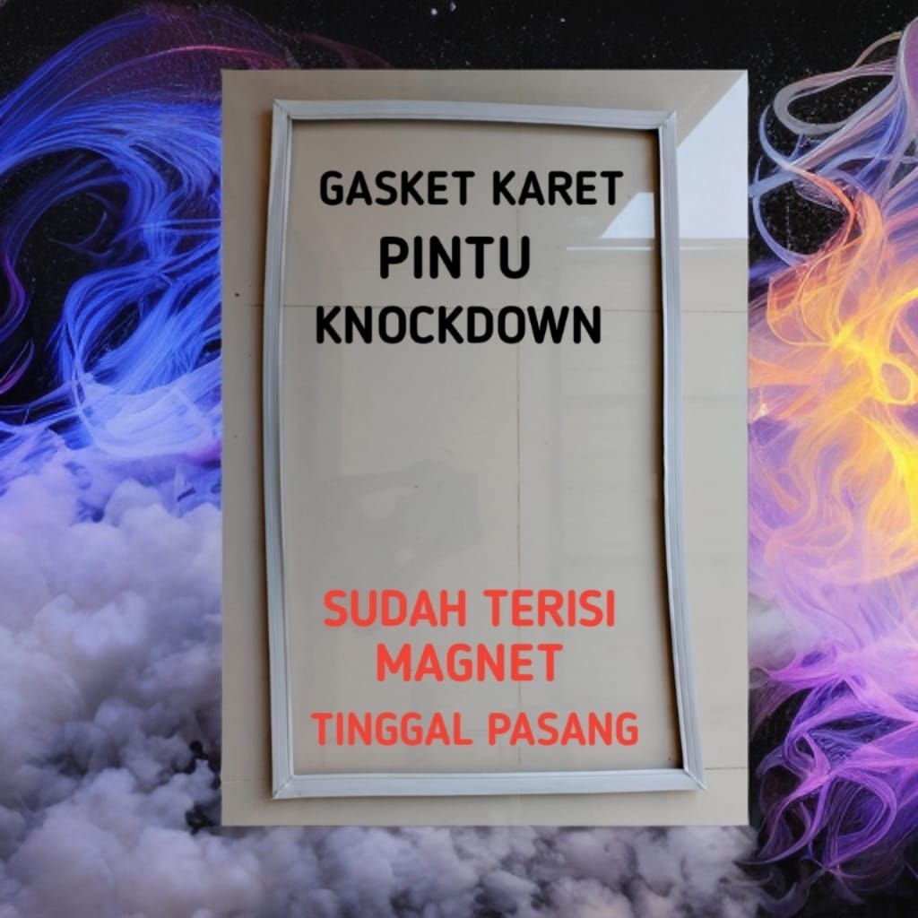 GASKET KARET PINTU KULKAS PANASONIC KNOCKDOWN 105 X 57CM