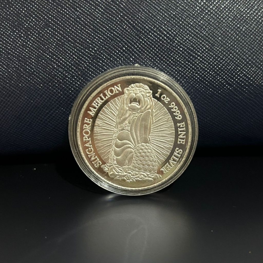 Koin Perak 1oz Singapore Merlion 9999