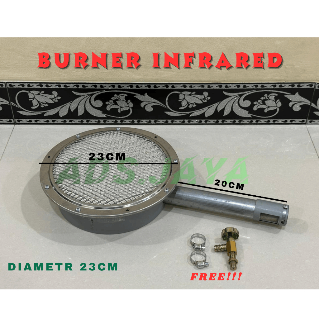 Burner Infrared Kompor Stove keramik Ceramic Infrared Gas LPG Burner Bulat 23cm