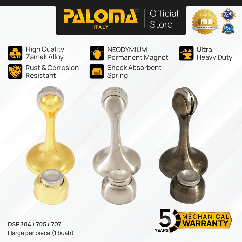 PALOMA Door Stopper Penahan Pintu Magnet Door Stop Stoper Magnetic Dinding Tembok Wall Pengganjal Ga