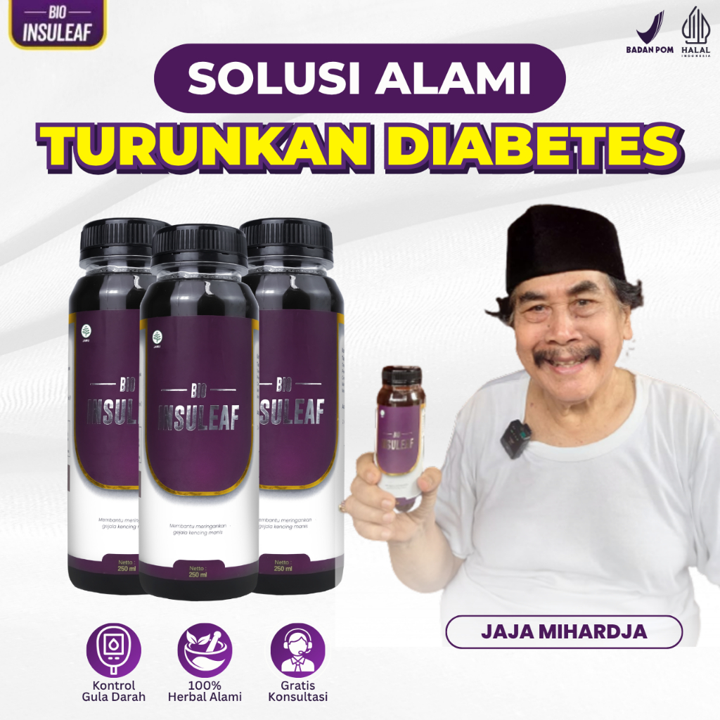 Bio Insuleaf Herbal Diabetes Original 3 Botol