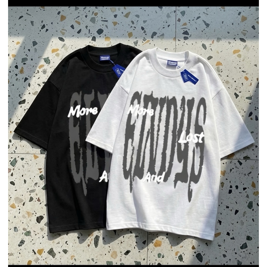 T-shirt kaos Boxy Oversized Pria Wanita Cotton Combed Premium - Essentials.store