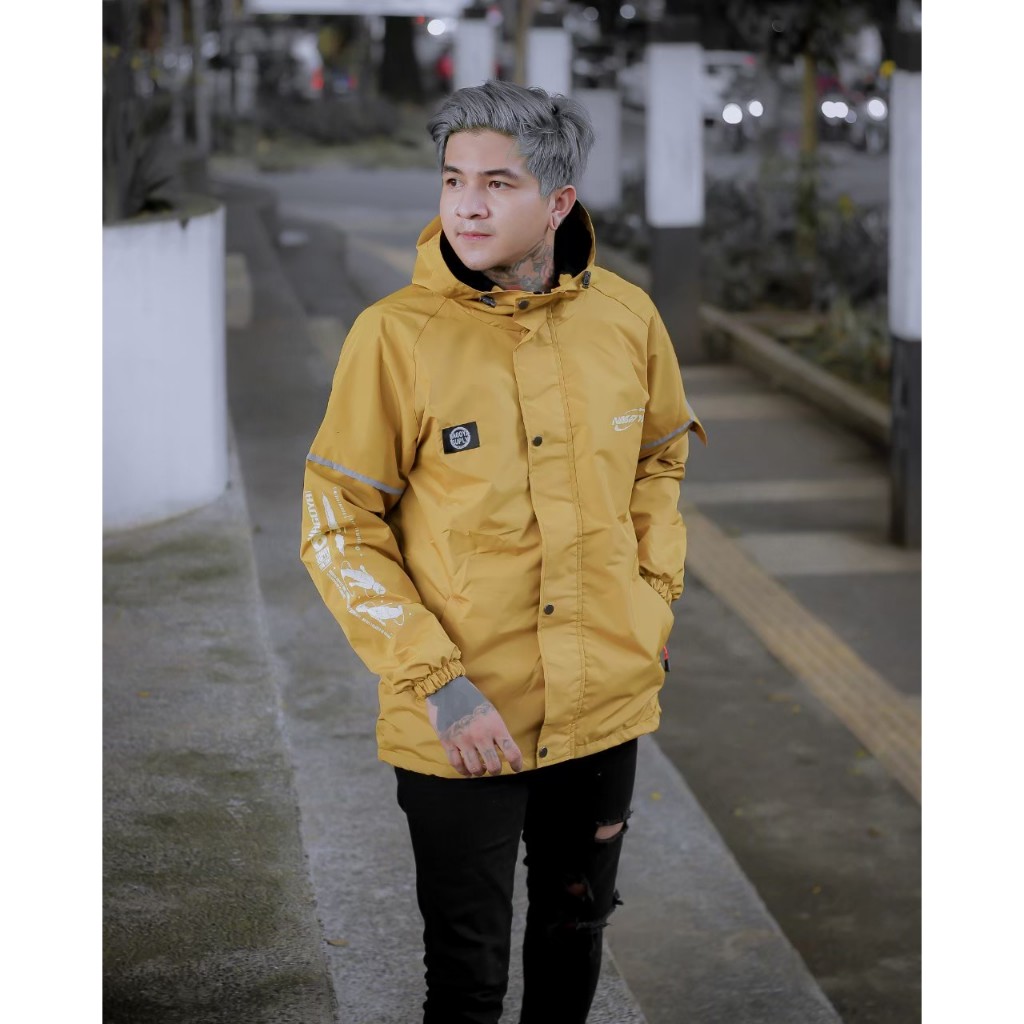 NAGOYA Jaket Casual SkullHead Basic Series - Jaket Parasut ORIGINAL