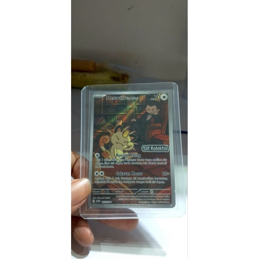 Mewoth tim roket Set kolektor tcg Indonesia kartu pokemon