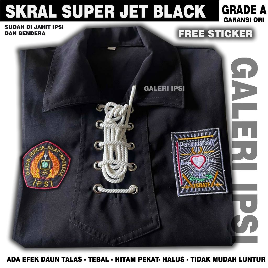 SAKRAL WARGA TALI PSHT SUPER JETBLCK + BED IPSI DAN BENDERA LENGKAP
