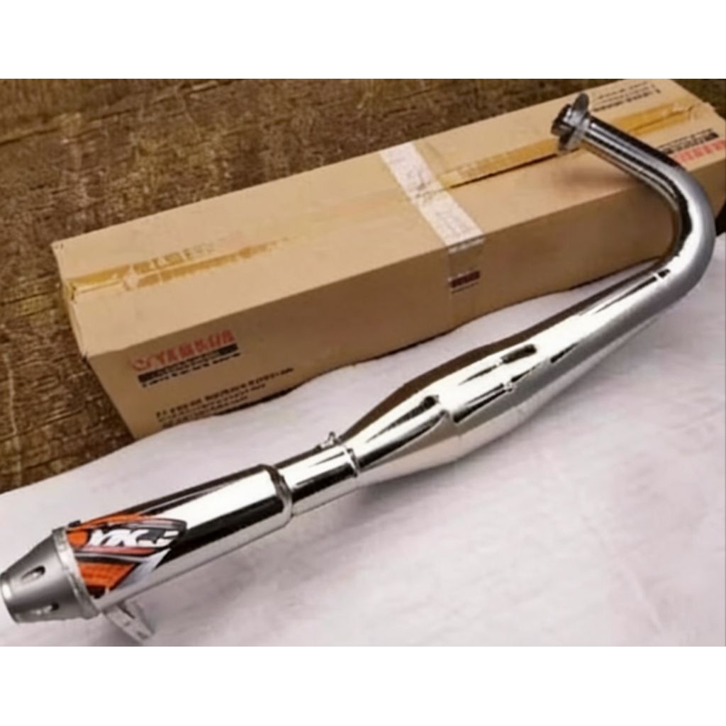 Knalpot RX King Kolong Japstyle Chrome Super Garing Super NgebazZ Original YKJ Racing istimewa
