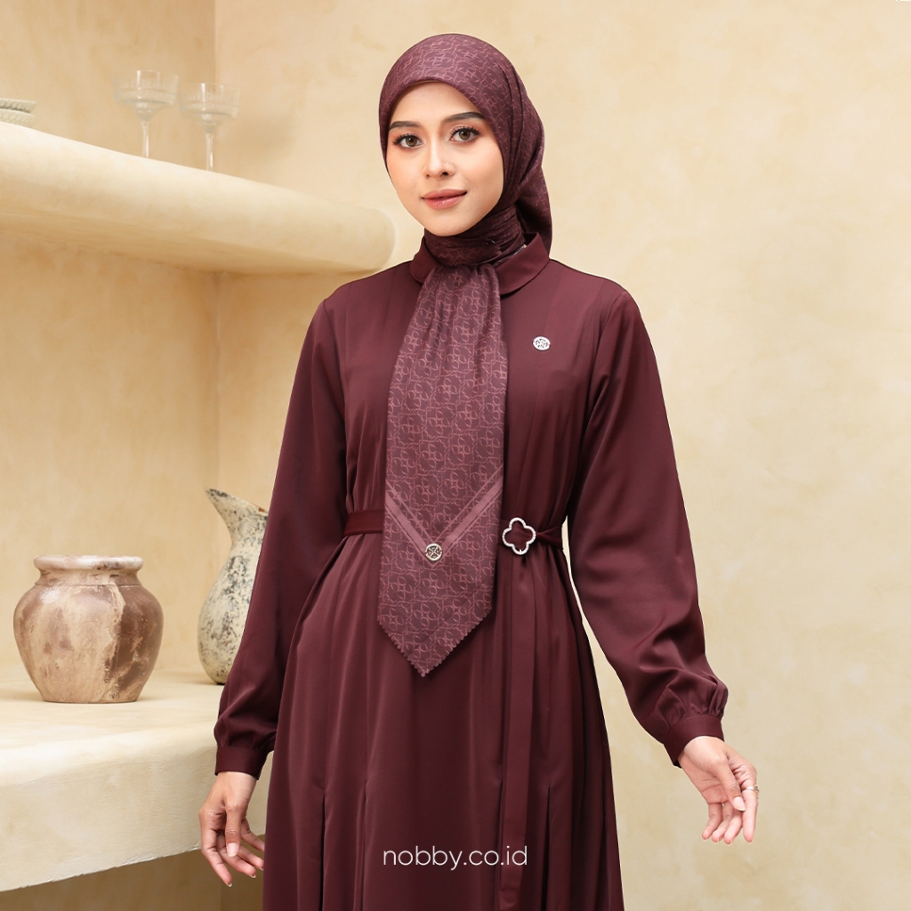 Nobby Wening Scarf Kerudung Segiempat Motif Terbaru Bahan Voal Premium