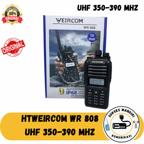 HT Weircom WR 808 UHF 350 390 Baru Original HT Weircom WR808