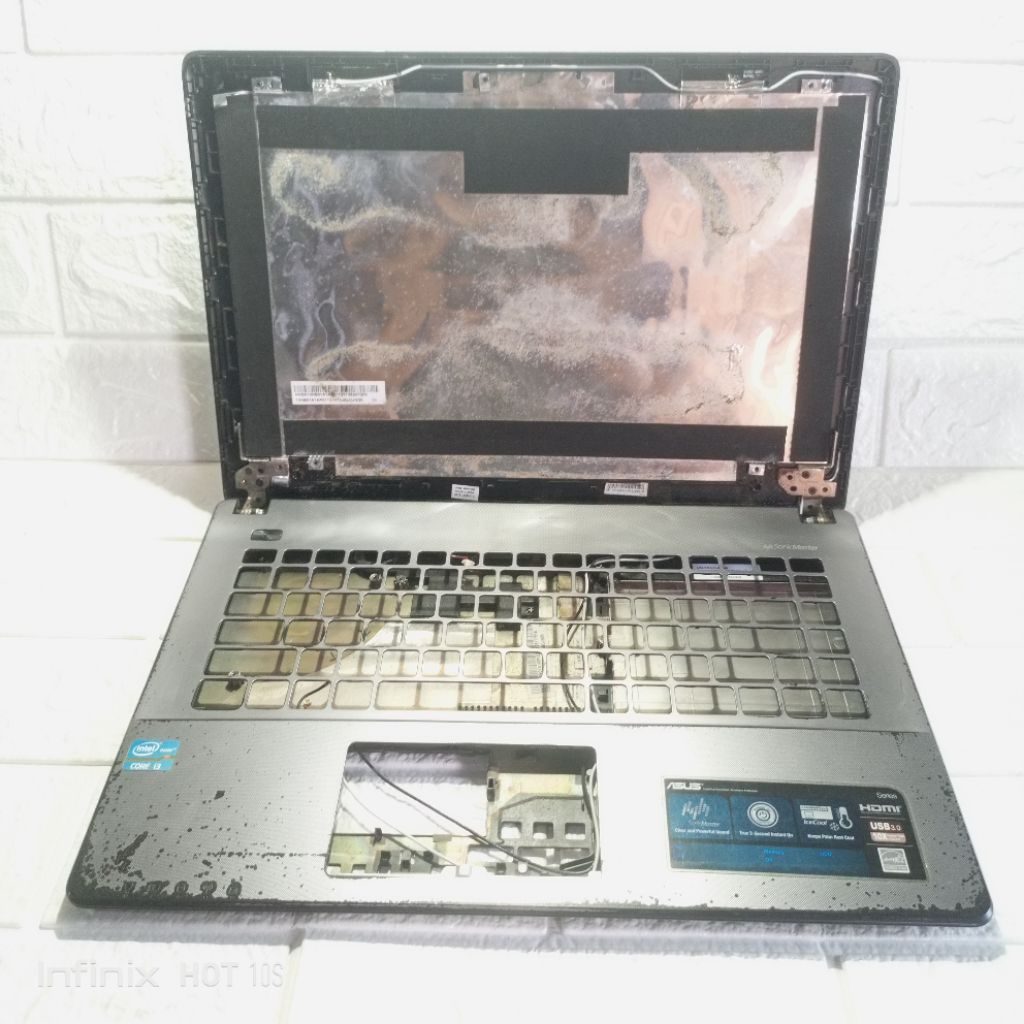 Casing body kesing case minus asus x450ca series asus x450 x450c x450cc ori non mulus