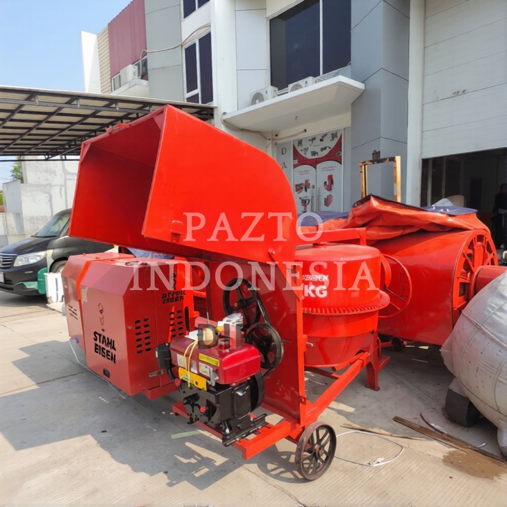 MOLEN PANGADUK SEMEN 500L+ DIESEL 8PK MOLEN SEMEN BETON TERBAIK
