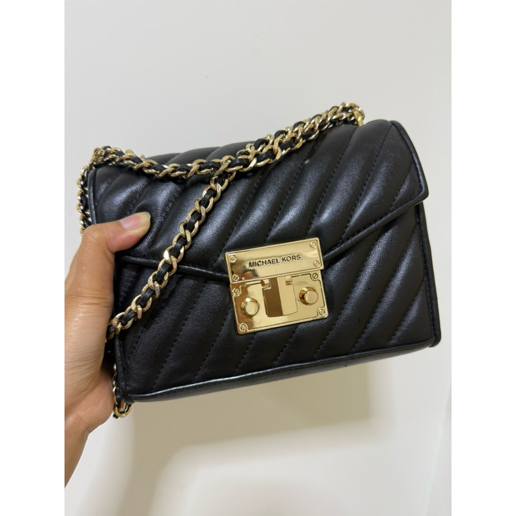 MK Rose Small Quilted Shoulder Bag