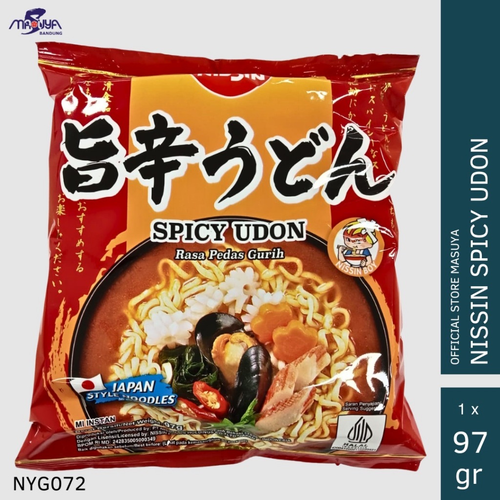 NISSIN SPICY UDON 97gr RASA PEDAS GURIH