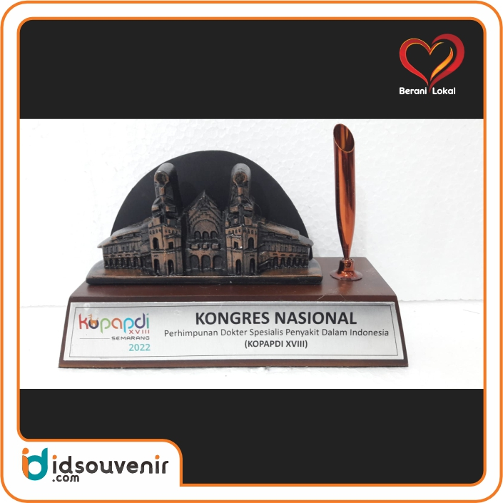 Stand Pen Holder Logam Lawang Sewu