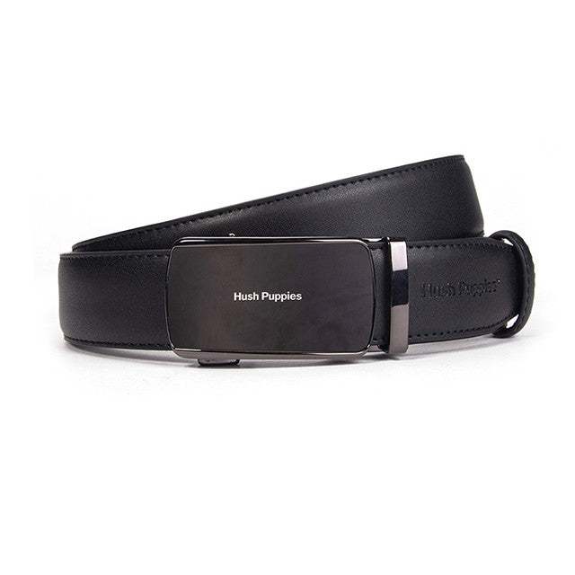 HUSH PUPPIES black leather belt VBHSP156 original store