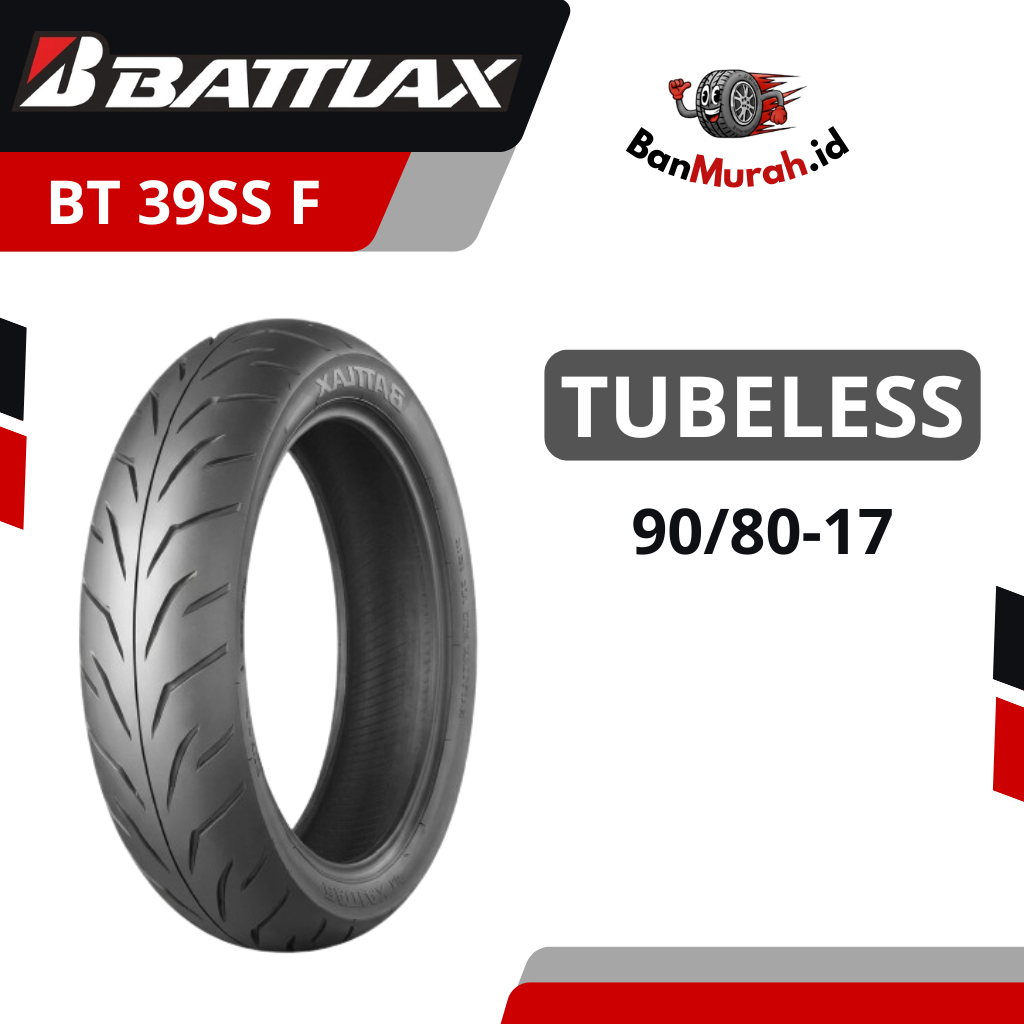 Ban Luar Motor BRIDGESTONE BATTLAX BT39SSF Ukuran 90/80-17 Ring 17 TUBELESS