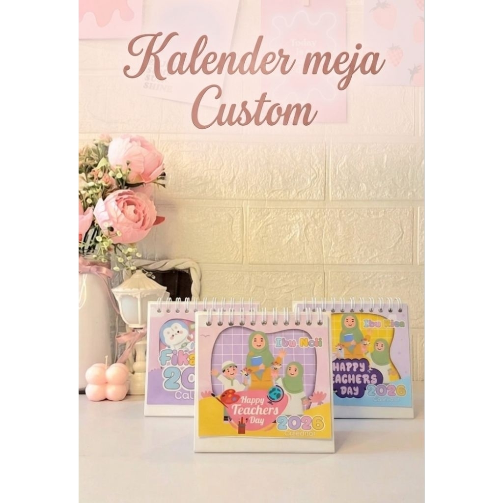 Kalender Meja Custom nama,Kalender mini custom