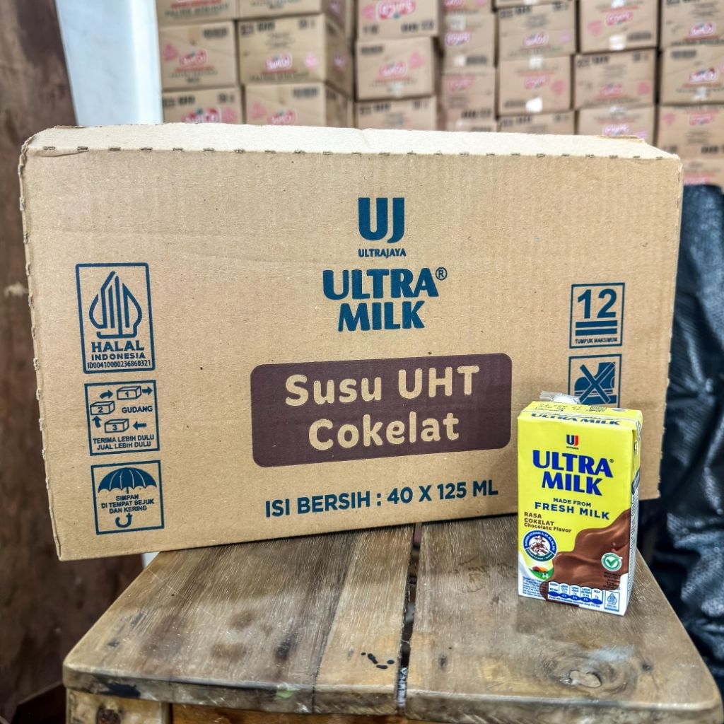 [1 DUS ISI 40 ULTRA MILK COKLAT 125 ML] / SUSU UHT 125 ML / SUSU ULTRA