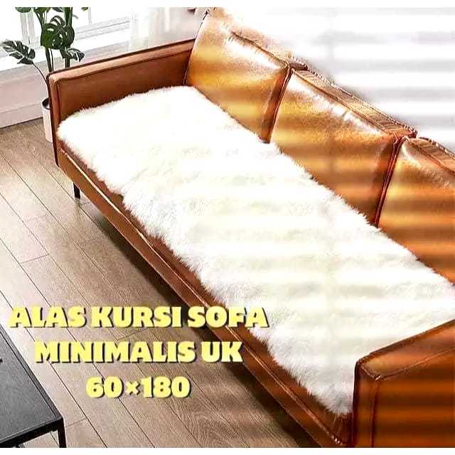 Cover Sofa Bulu Lembut Ukuran 60x180 Alas Sofa