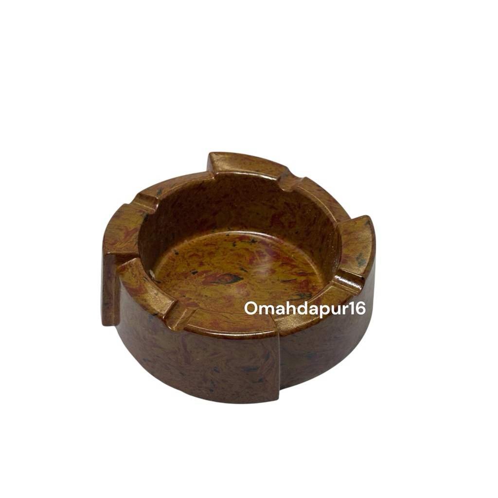 Asbak Motif kayu Spiral Estetik Tebal Kokoh unik | Asbak unik estetik