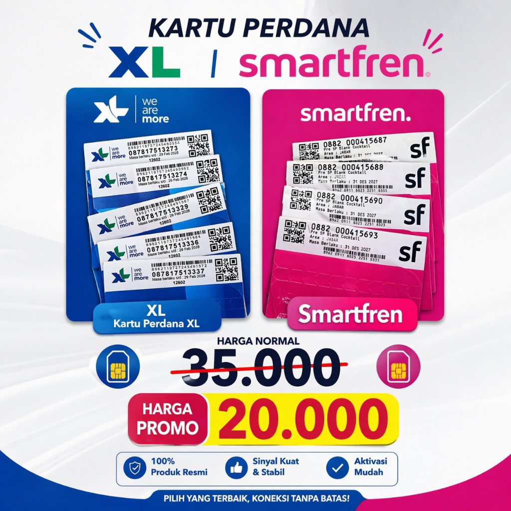 Kartu Perdana Smartfren 3Gb