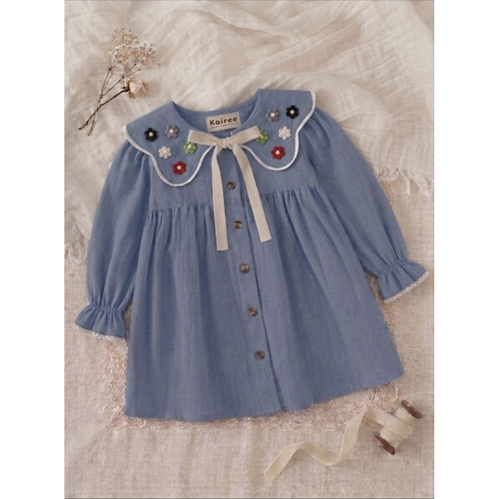 Sunny Dress Lengan Panjang (Dress anak vintage, lucu, lengan panjang) || KAIREE KIDS