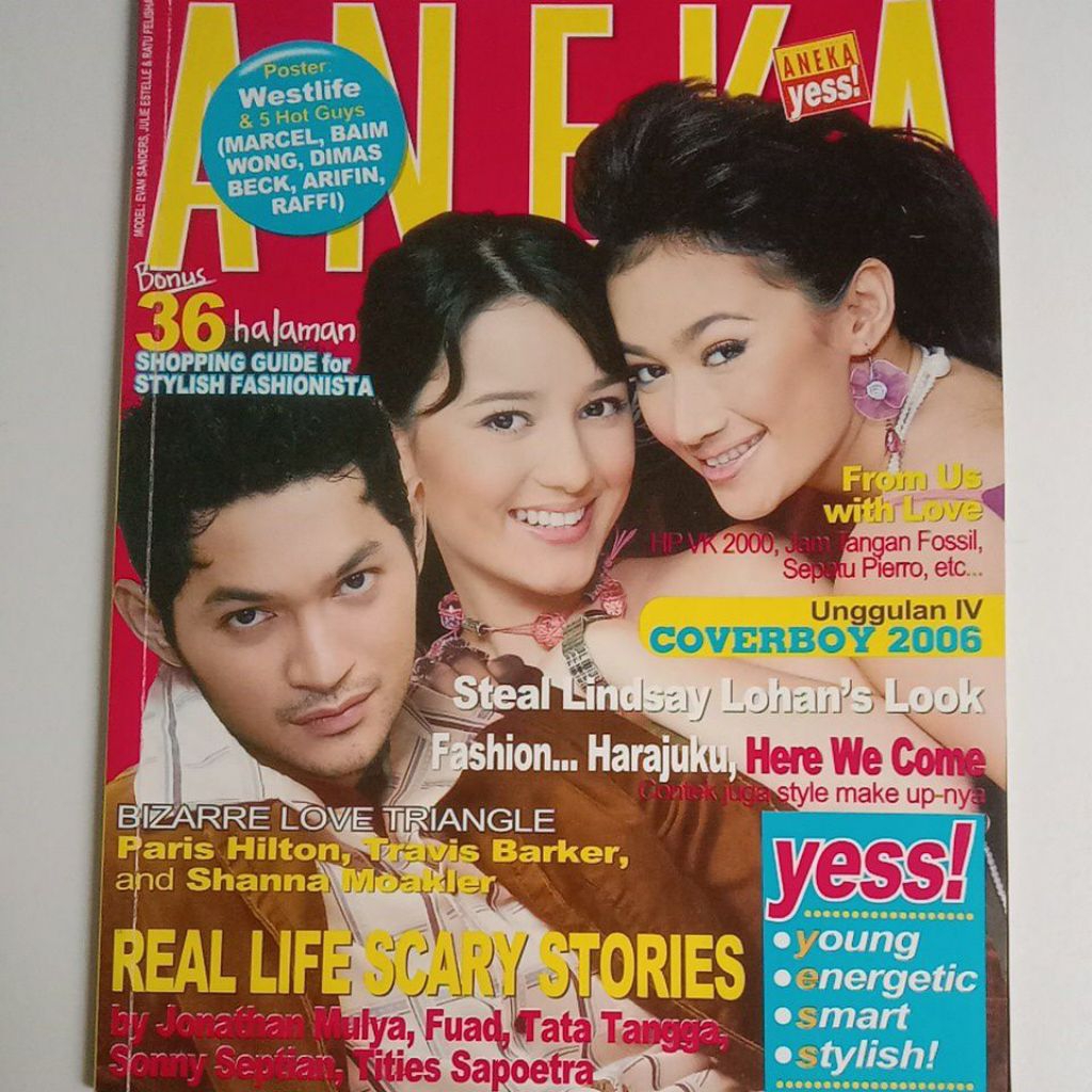 Majalah Aneka Tahun 2006 Cover Julie Estelle (Unggulan Gadsam'2002)