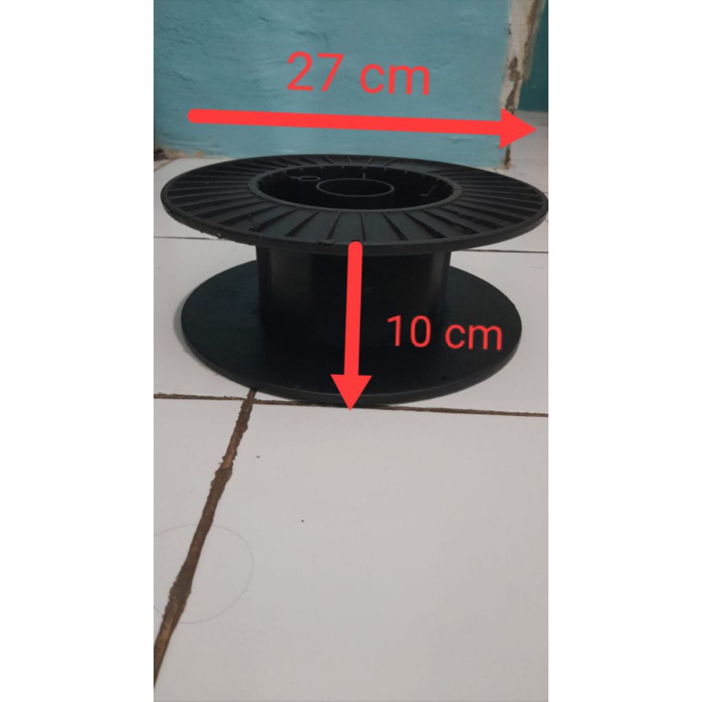 Bobin klosan roll plastik hitam-kapasitas 50m ukuran besar Praktis Digunakan