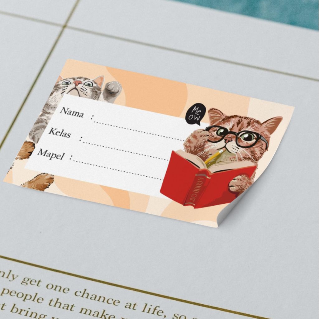 LABEL BUKU PELAJARAN | ISI 20 | LABEL MAPEL LUCU & AESTHETIC