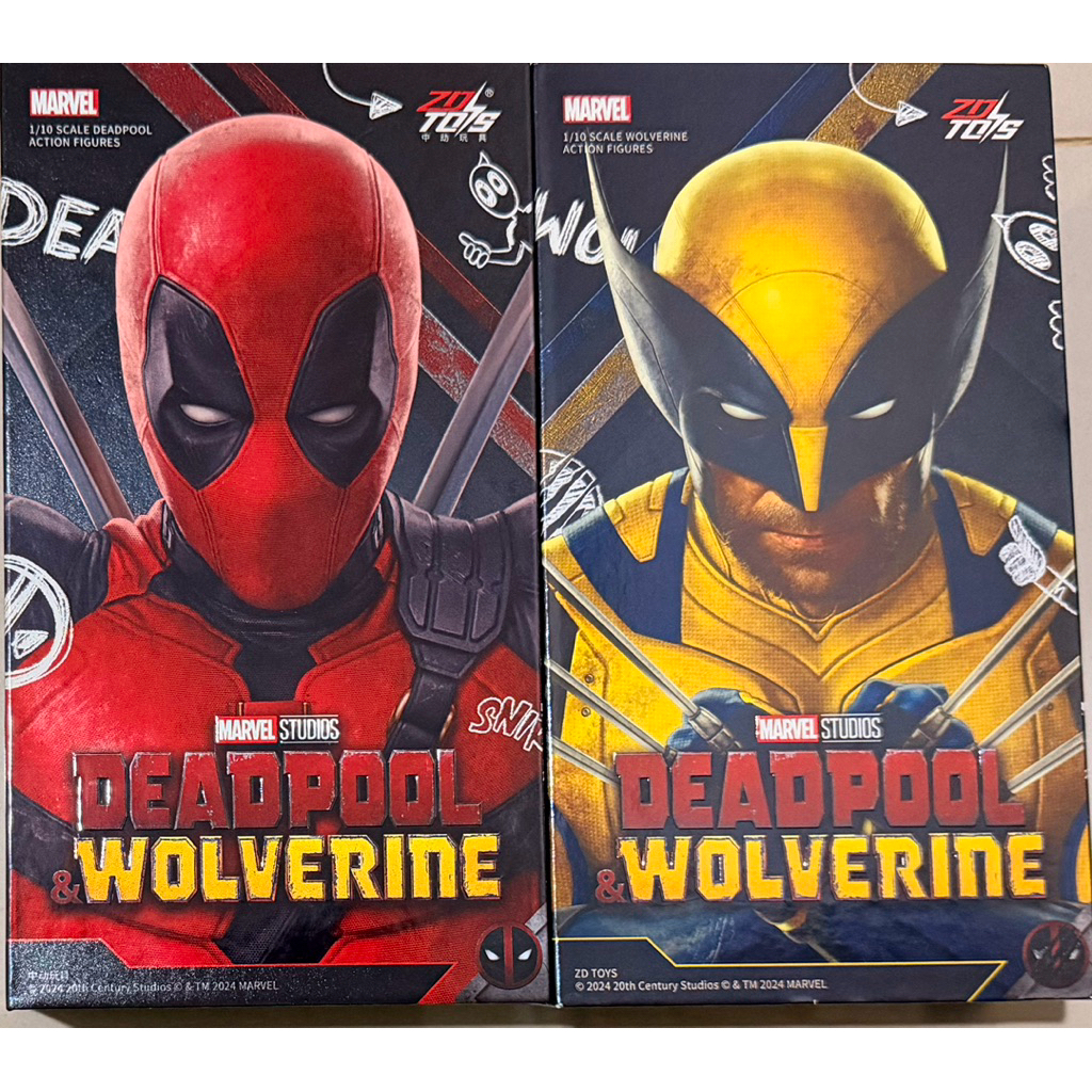 Zd toys wolverine + deadpool