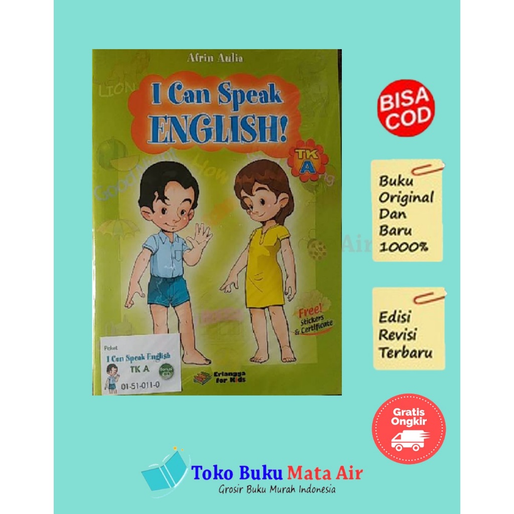 I CAN SPEAK ENGLISH TK A - ERLANGGA