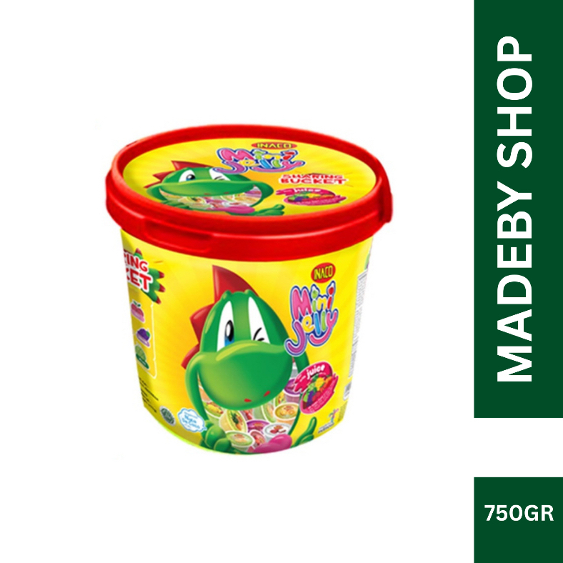 Makanan Anak Pudding Puding jelly - Inaco Mini Jelly Toples Jar Bucket Sharing Bucket 750Gr  Aneka R