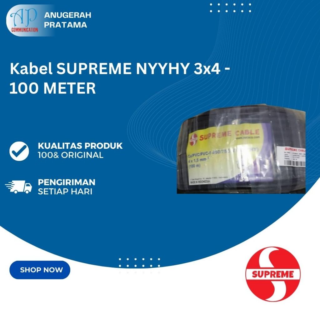 KABEL SUPREME NYYHY 3x4 - 100 METER