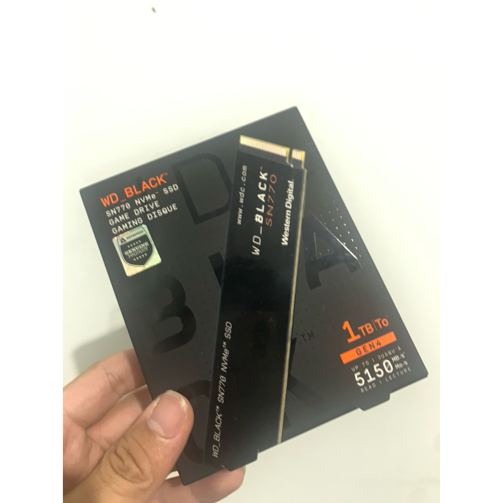 SSD NVME WD BLACK SN770 1TB Gen 4