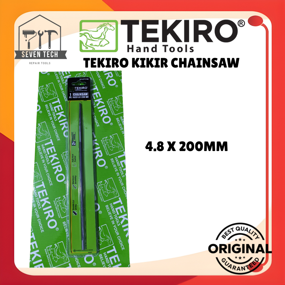 KIKIR CHAINSAW / KIKIR BULAT TEKIRO 4.8X200mm TEKIRO CHAINSAW