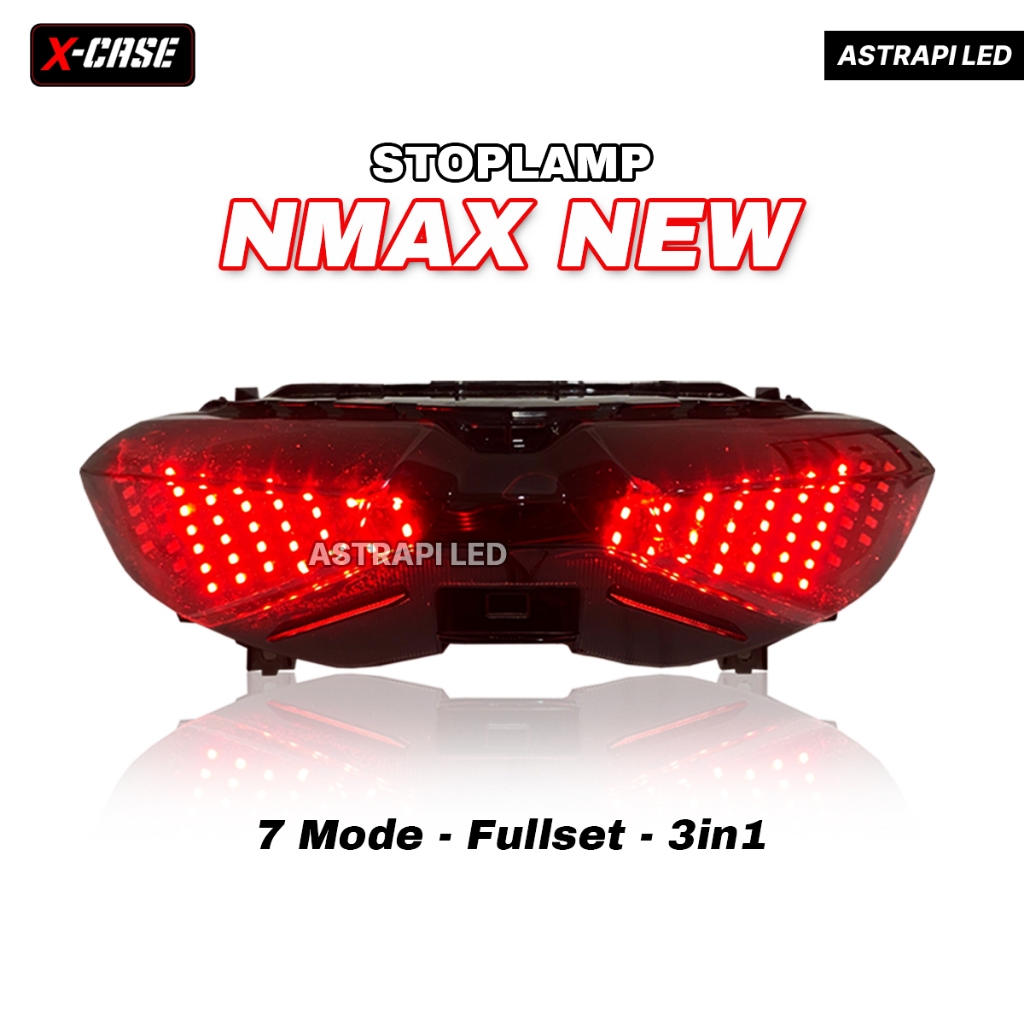 Lampu Stop Nmax New Colo Run Stoplamp Xcase 7 Mode Xcase